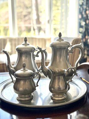 Preisner Pewter 5 piece Coffee & Tea Set